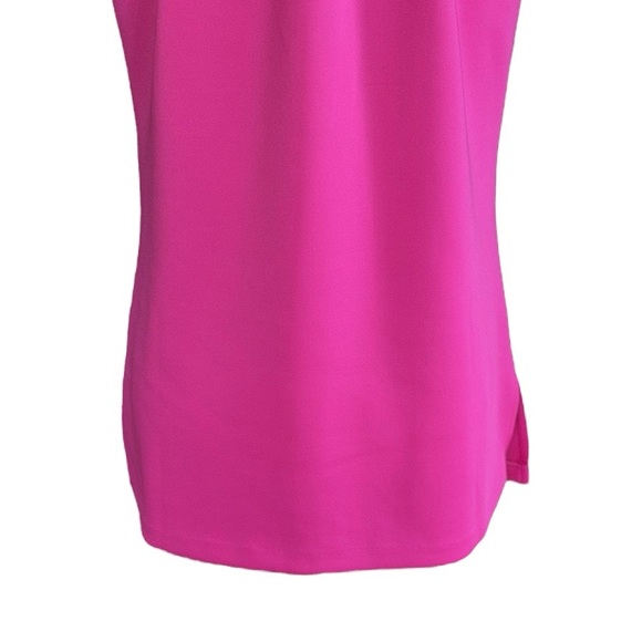 Gretchen Scott Hot Pink Tie Shoulders w/ Tassels Sleeveless Halter Top - L - Picture 8 of 12